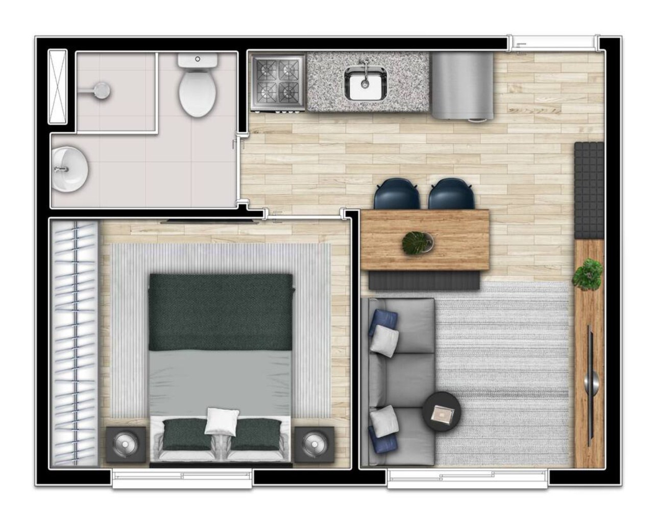 Apartamento à venda com 1 quarto, 24m² - Foto 18