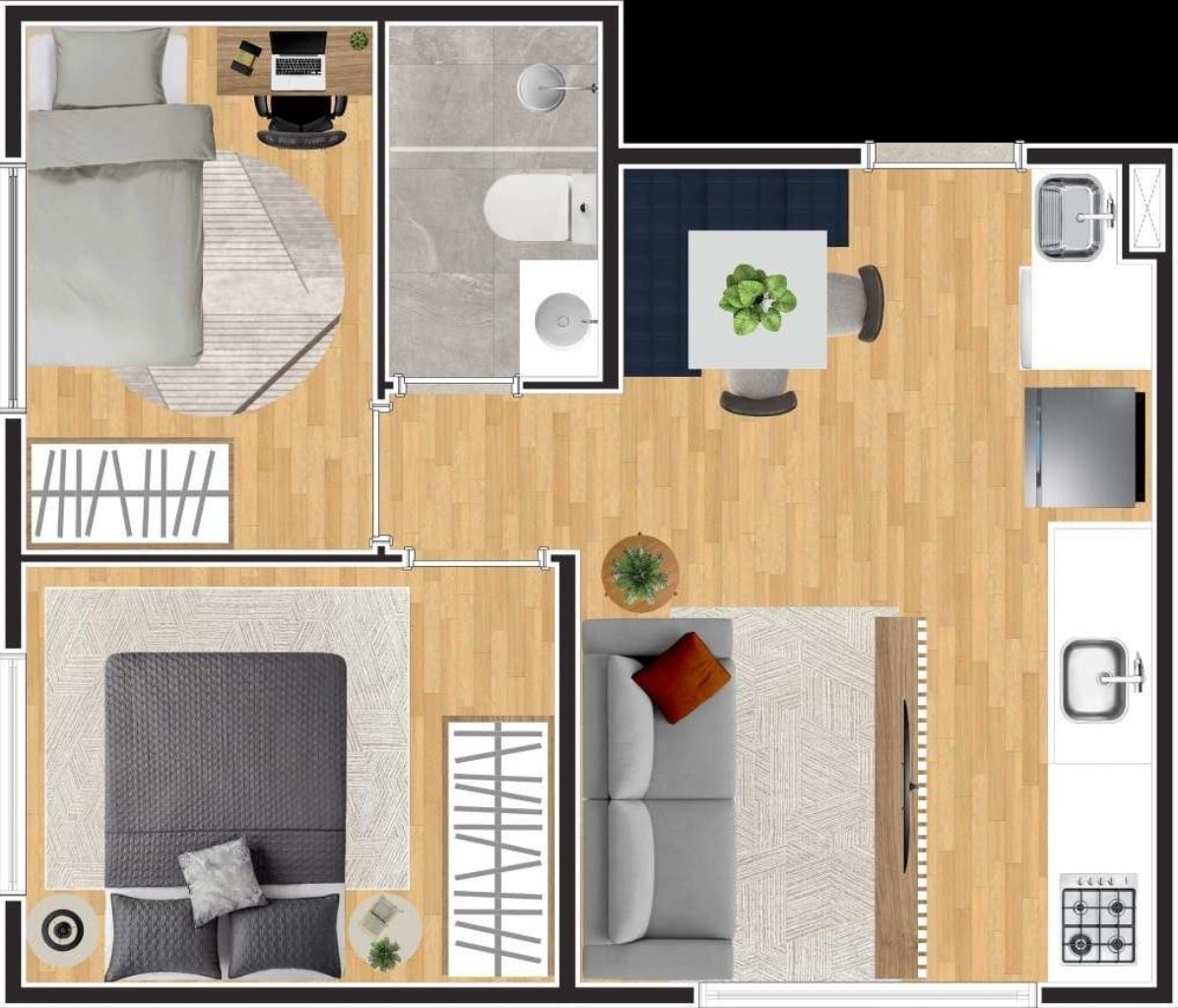 Apartamento à venda com 2 quartos, 36m² - Foto 33