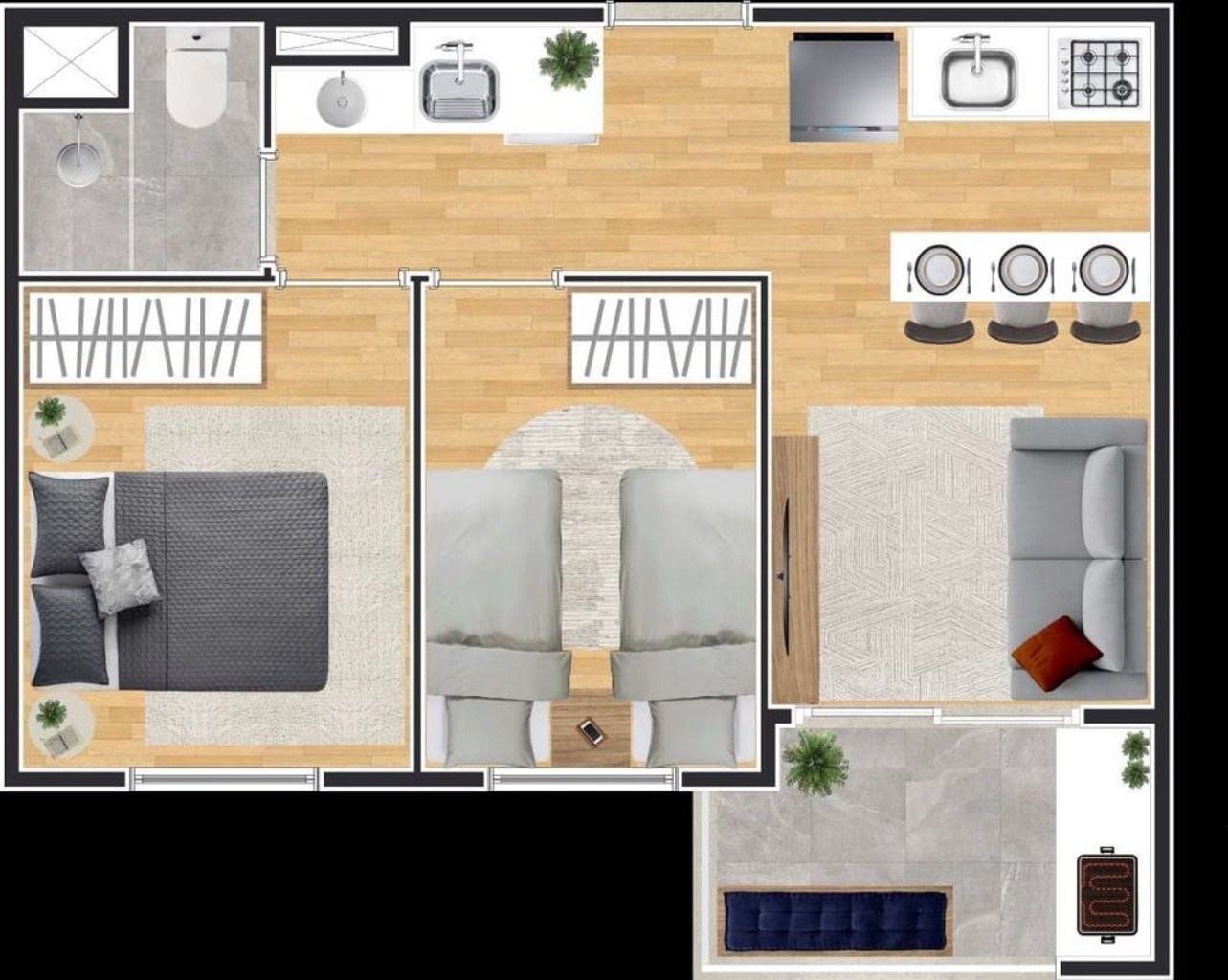 Apartamento à venda com 3 quartos, 48m² - Foto 35