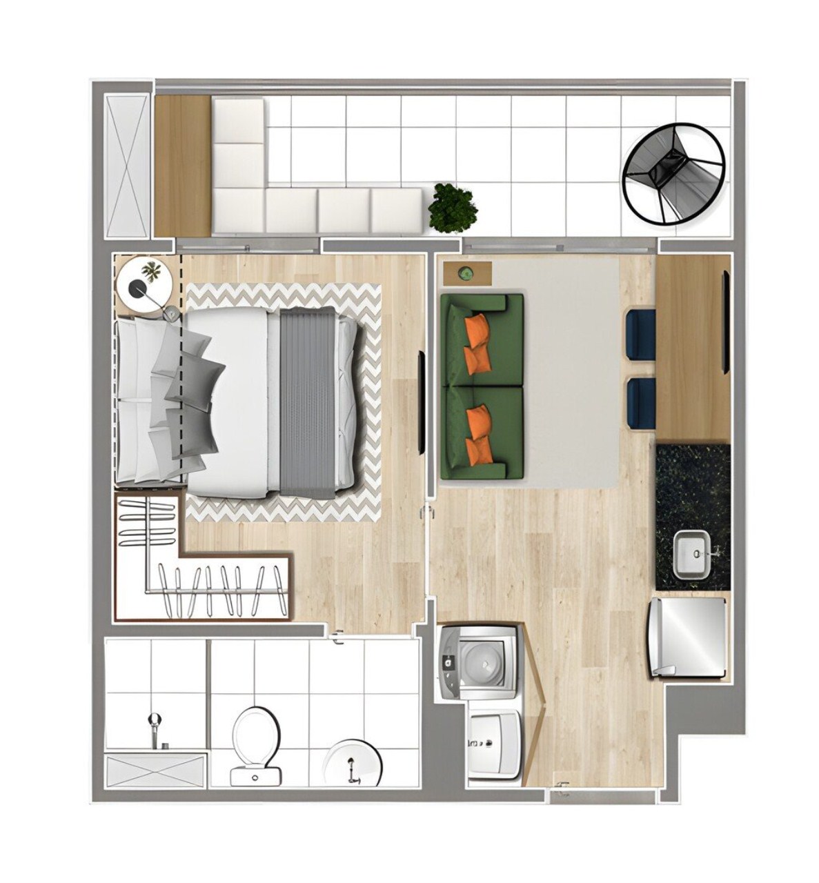 Apartamento à venda com 2 quartos, 40m² - Foto 22