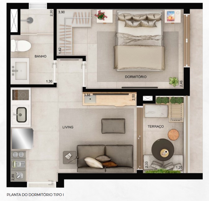 Apartamento à venda com 1 quarto, 25m² - Foto 23