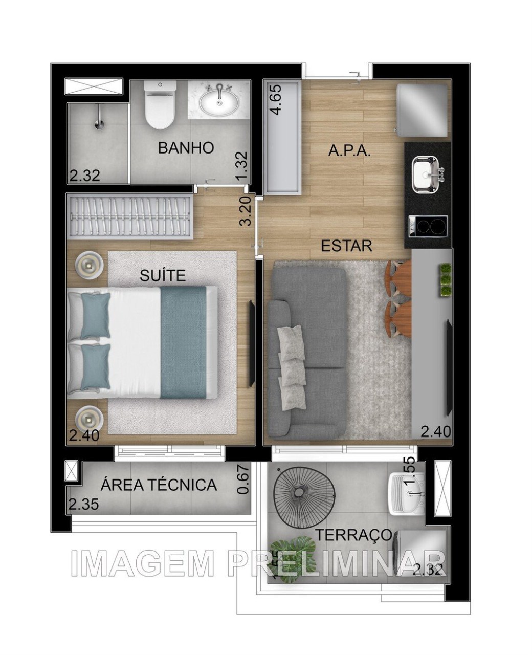 Apartamento, 2 quartos, 69 m² - Foto 29
