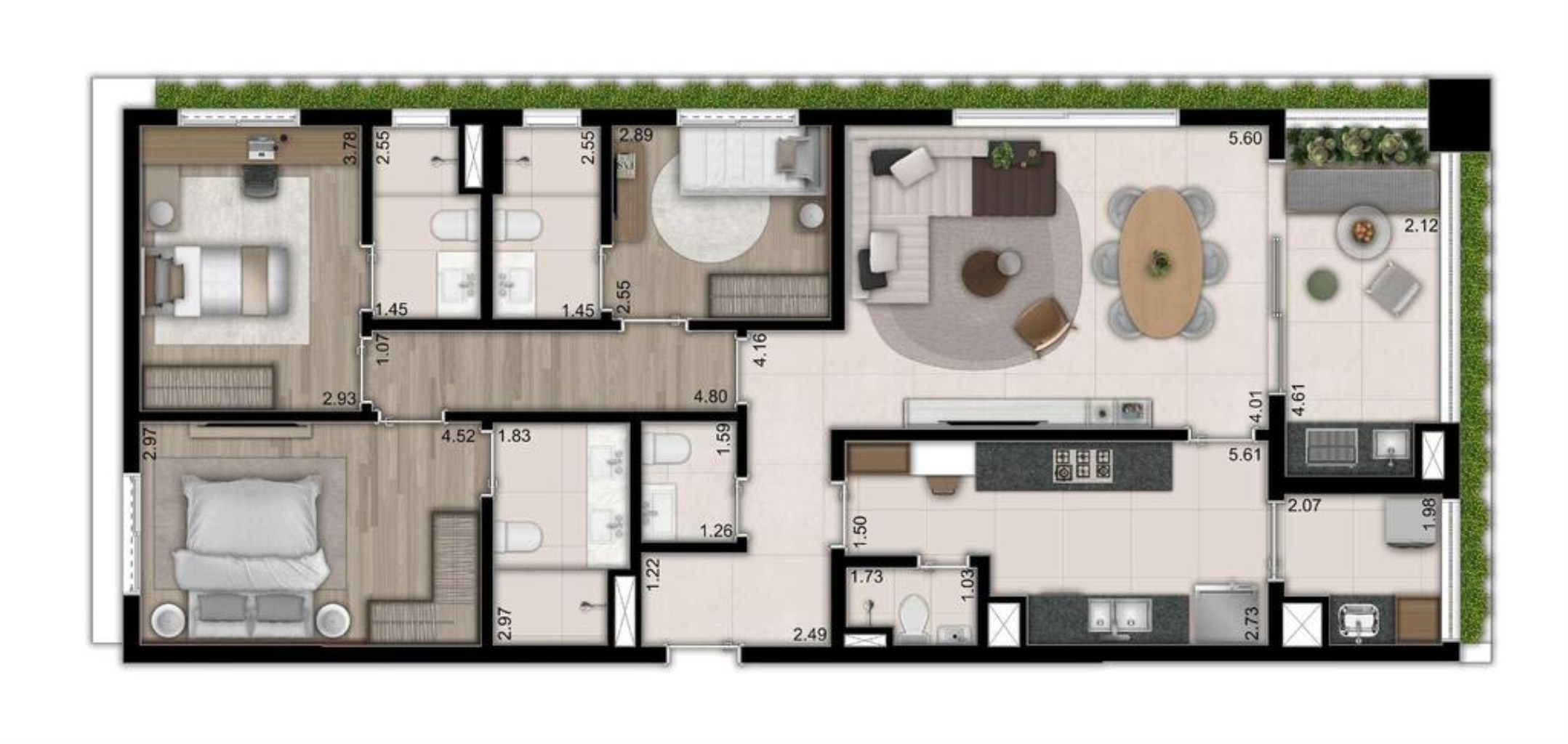 Apartamento à venda com 3 quartos, 172m² - Foto 21