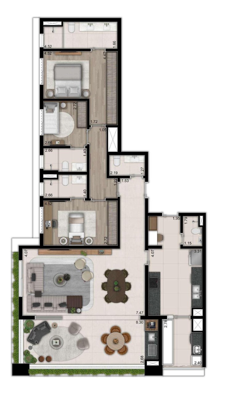 Apartamento à venda com 3 quartos, 137m² - Foto 23