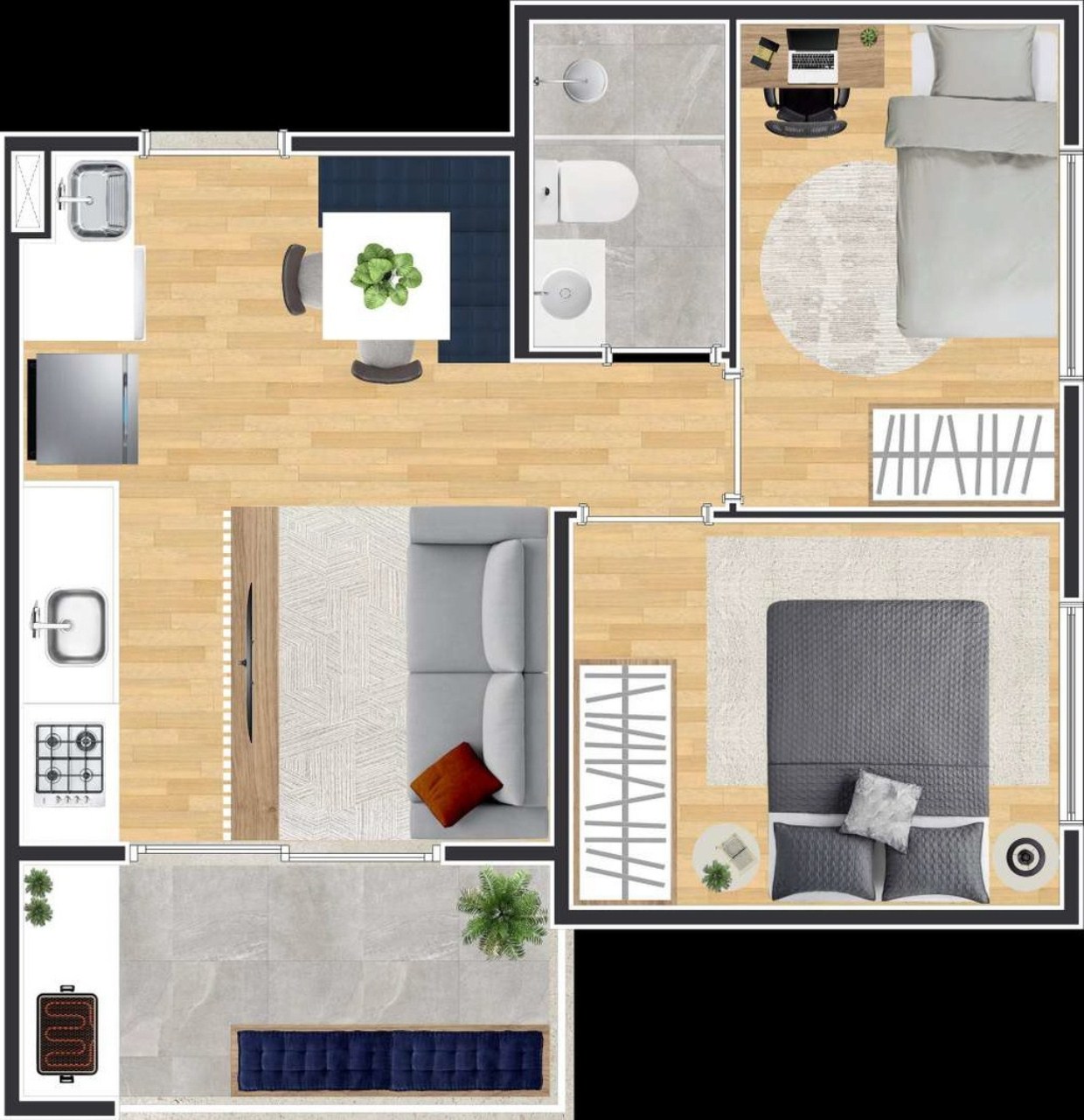 Apartamento à venda com 2 quartos, 39m² - Foto 36