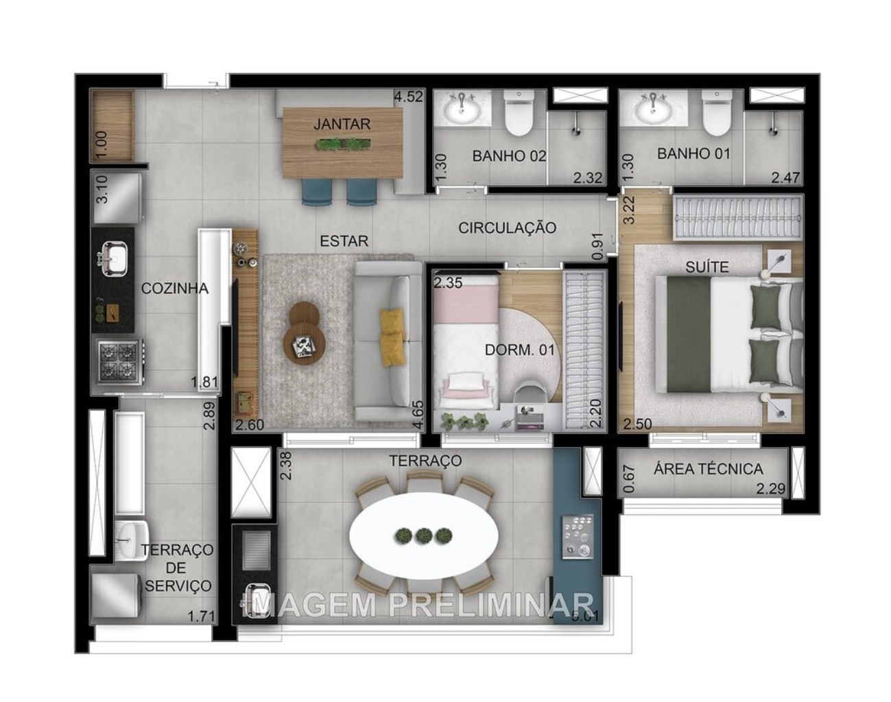 Apartamento, 2 quartos, 69 m² - Foto 31