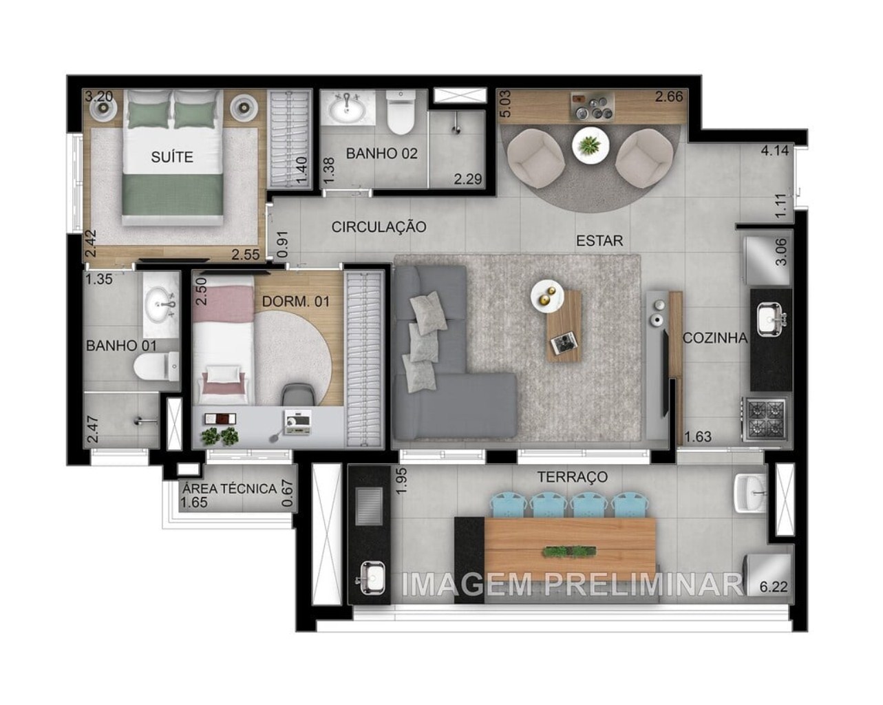 Apartamento, 2 quartos, 69 m² - Foto 33