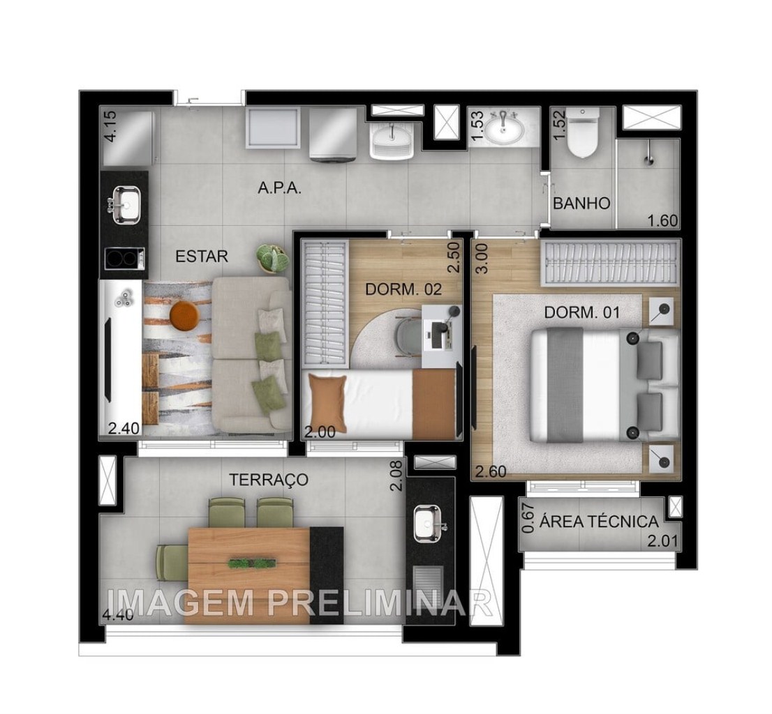 Apartamento, 2 quartos, 69 m² - Foto 30