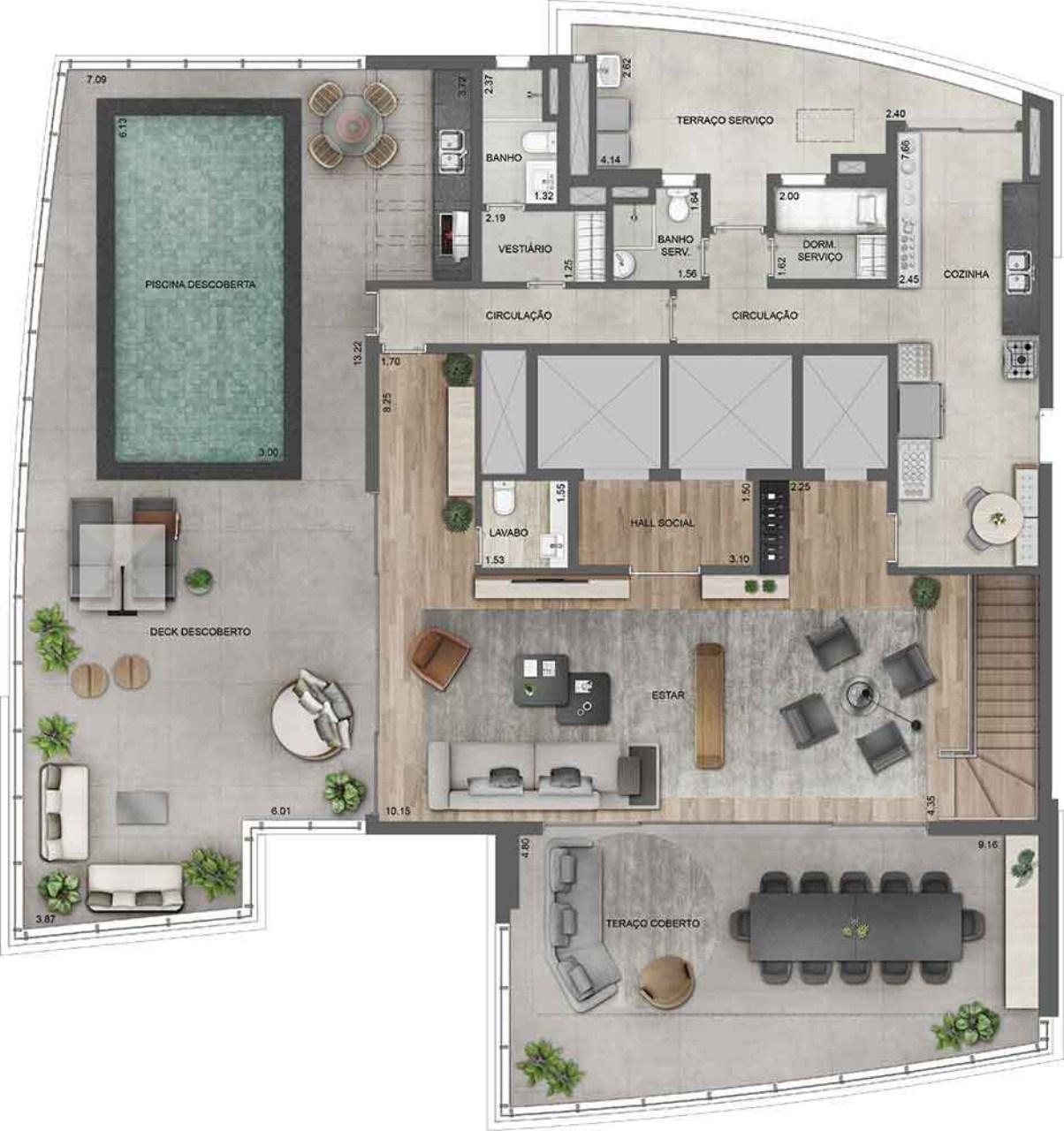 Cobertura, 4 quartos, 554 m² - Foto 41