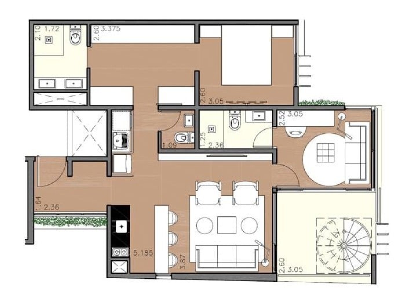 Apartamento à venda com 1 quarto, 138m² - Foto 12