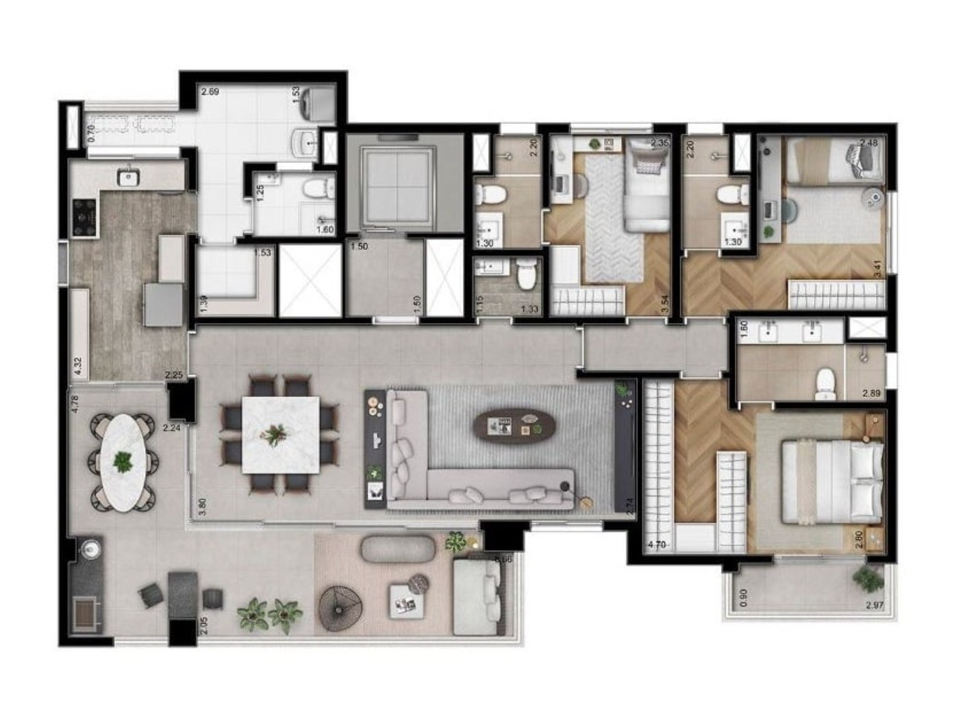 Apartamento à venda com 3 quartos, 127m² - Foto 33