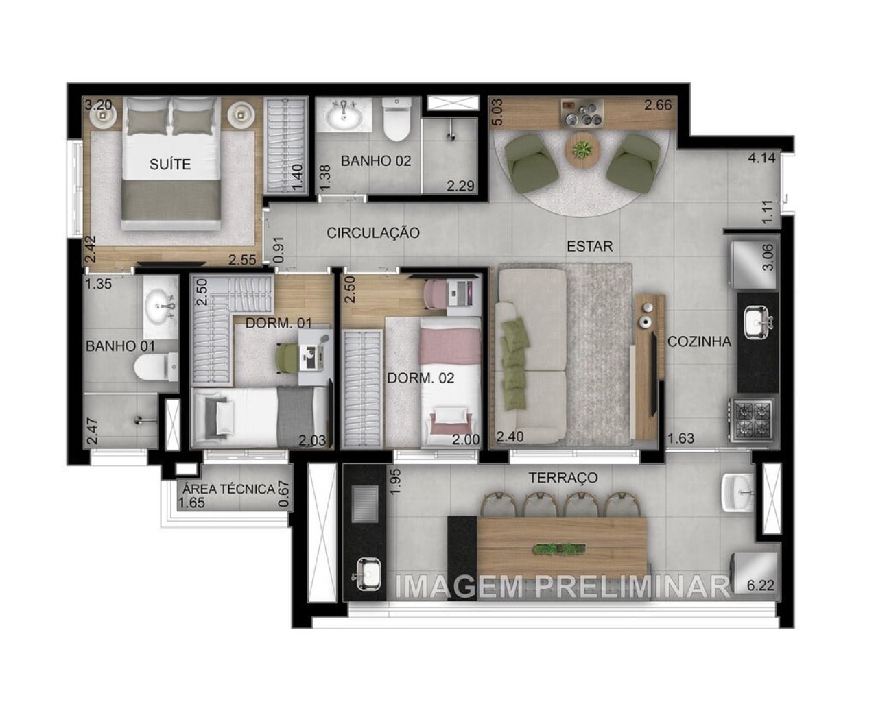 Apartamento, 2 quartos, 69 m² - Foto 32