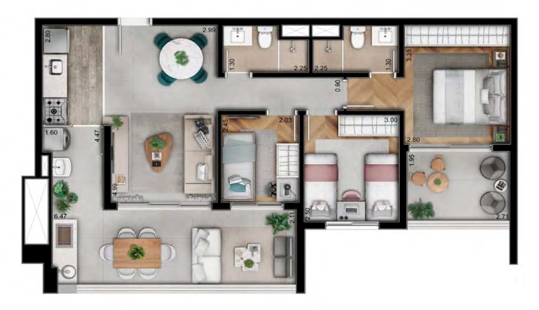 Apartamento à venda com 3 quartos, 127m² - Foto 31