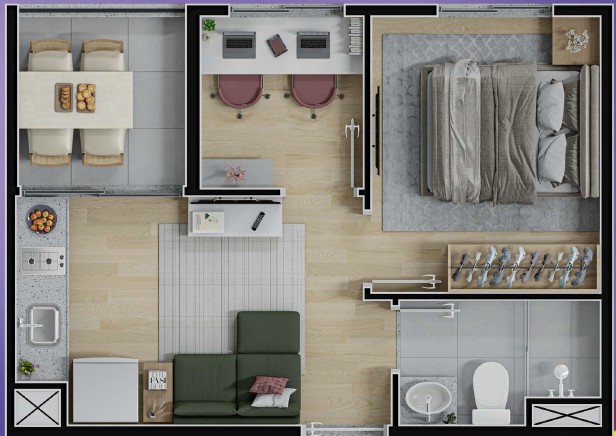 Apartamento à venda com 2 quartos, 36m² - Foto 9