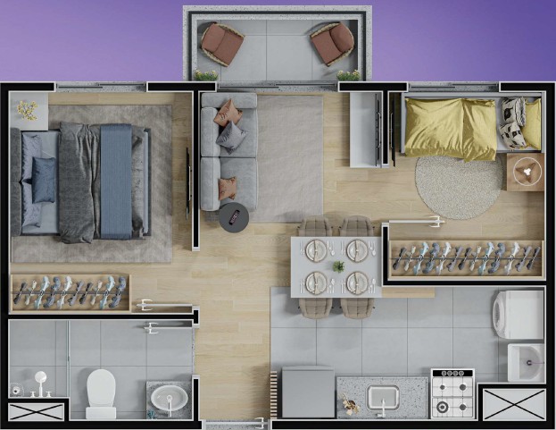 Apartamento à venda com 1 quarto, 28m² - Foto 5