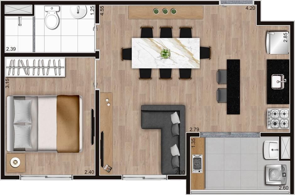 Apartamento à venda com 2 quartos, 37m² - Foto 32