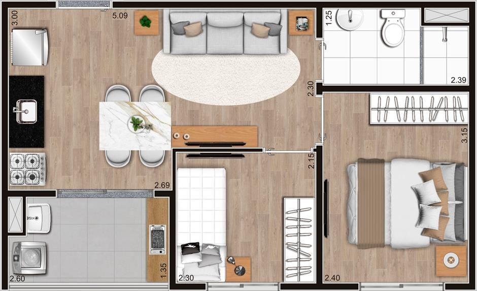 Apartamento à venda com 2 quartos, 37m² - Foto 28