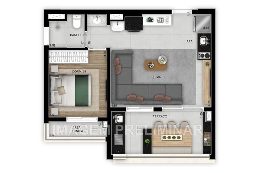 Apartamento, 2 quartos, 47 m² - Foto 25