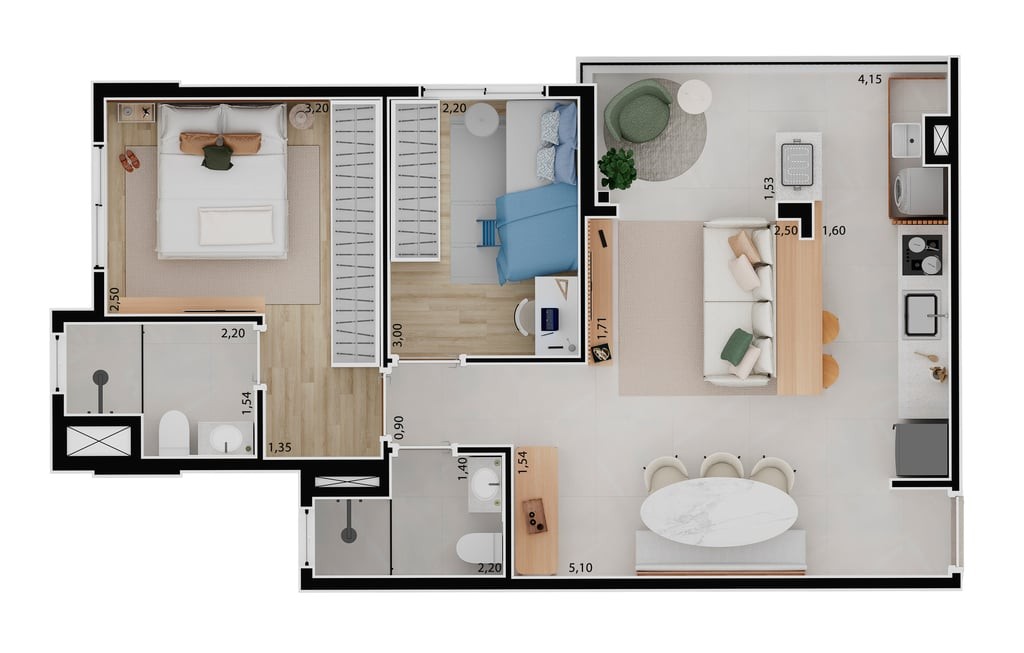 Cobertura, 2 quartos, 106 m² - Foto 13