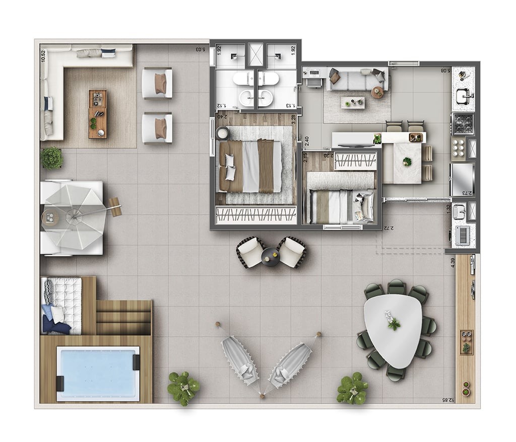 Apartamento à venda com 2 quartos, 42m² - Foto 35