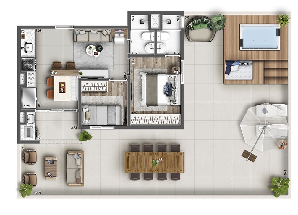 Apartamento à venda com 2 quartos, 42m² - Foto 34