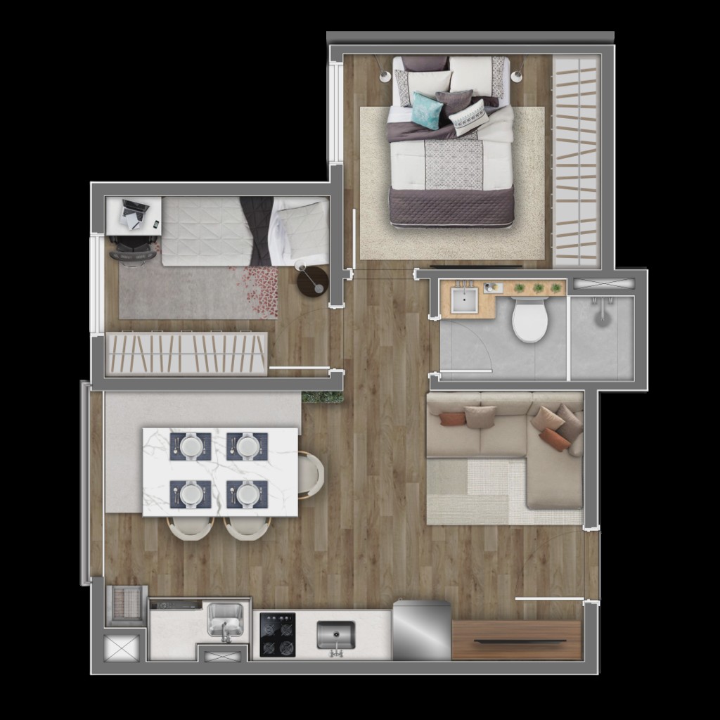 Apartamento à venda com 2 quartos, 40m² - Foto 27