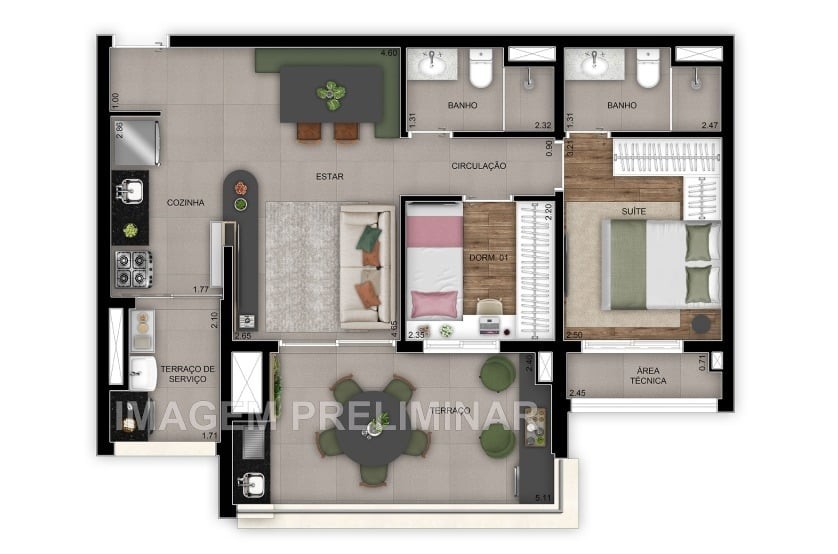 Apartamento à venda com 1 quarto, 26m² - Foto 29