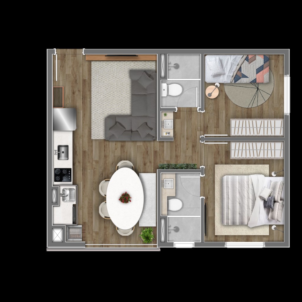 Apartamento à venda com 2 quartos, 40m² - Foto 28