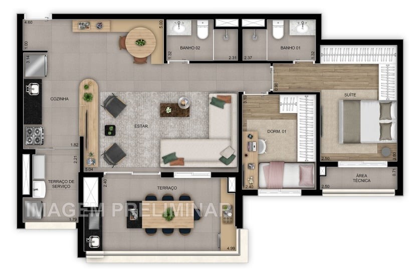 Apartamento, 2 quartos, 47 m² - Foto 31