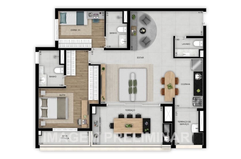Apartamento, 2 quartos, 47 m² - Foto 33