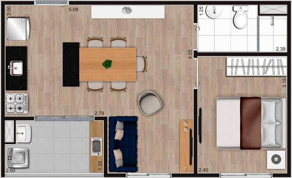 Apartamento à venda com 2 quartos, 42m² - Foto 29