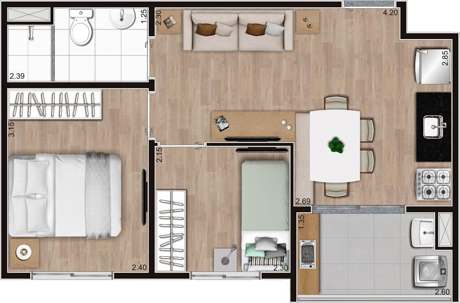 Apartamento à venda com 2 quartos, 37m² - Foto 30