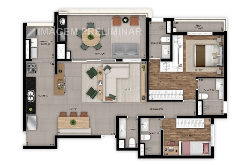 Apartamento, 2 quartos, 47 m² - Foto 35