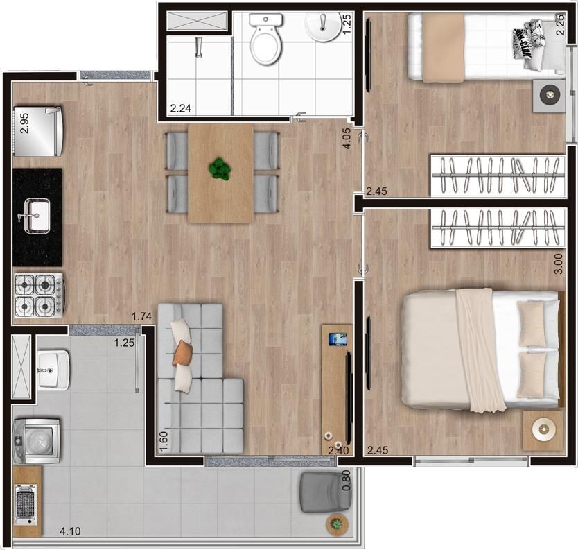 Apartamento à venda com 2 quartos, 37m² - Foto 35