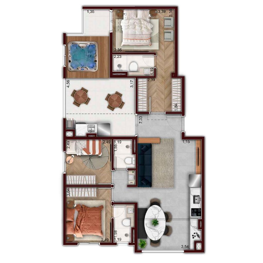 Apartamento à venda com 3 quartos, 106m² - Foto 35