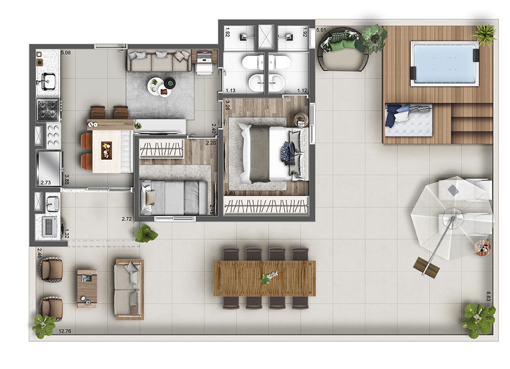 Apartamento à venda com 2 quartos, 40m² - Foto 34