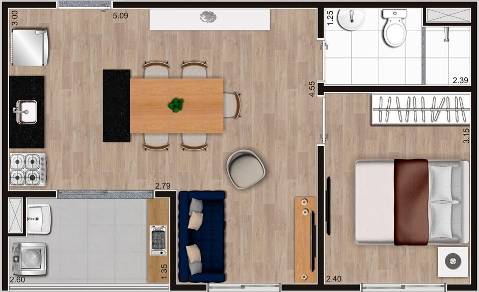 Apartamento à venda com 2 quartos, 37m² - Foto 29