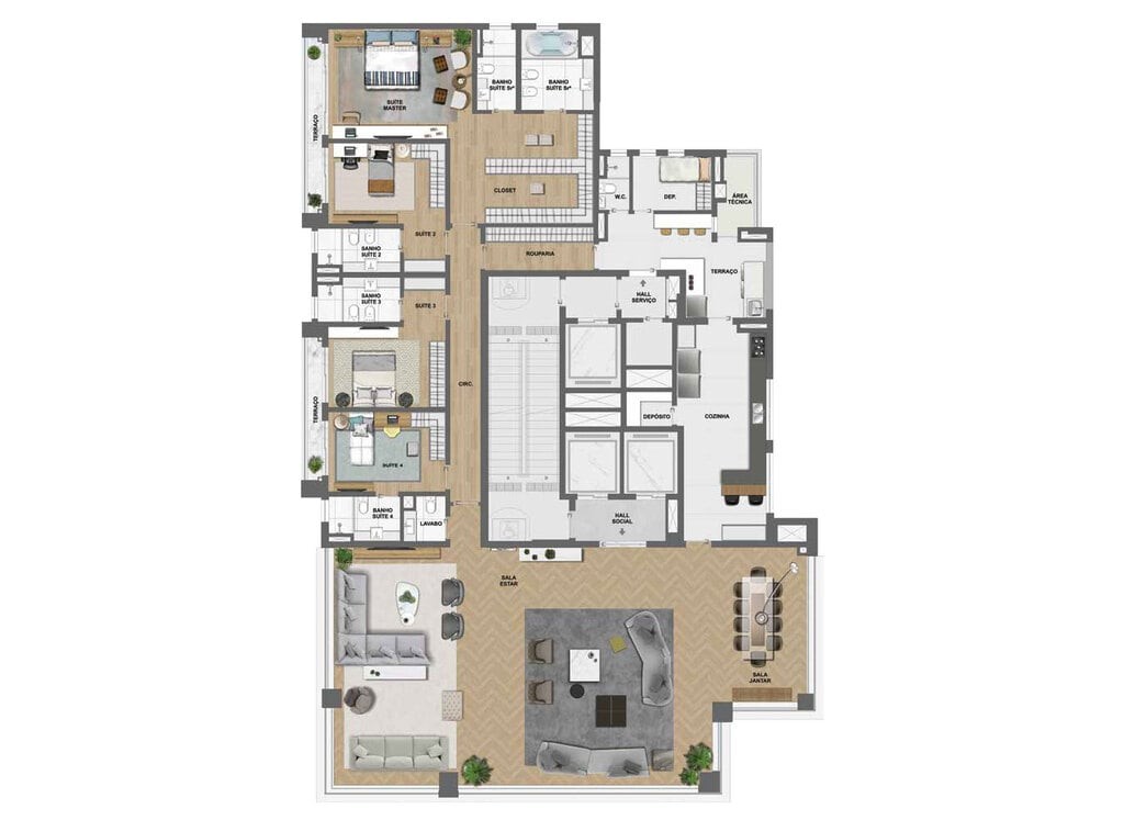 Cobertura à venda com 4 quartos, 688m² - Foto 15