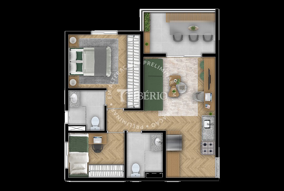 Apartamento à venda com 2 quartos, 39m² - Foto 24