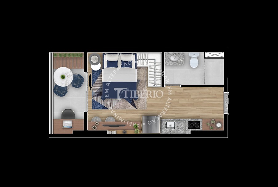 Apartamento à venda com 1 quarto, 33m² - Foto 6