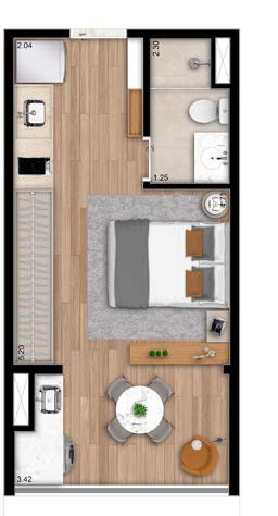 Apartamento à venda com 1 quarto, 37m² - Foto 26