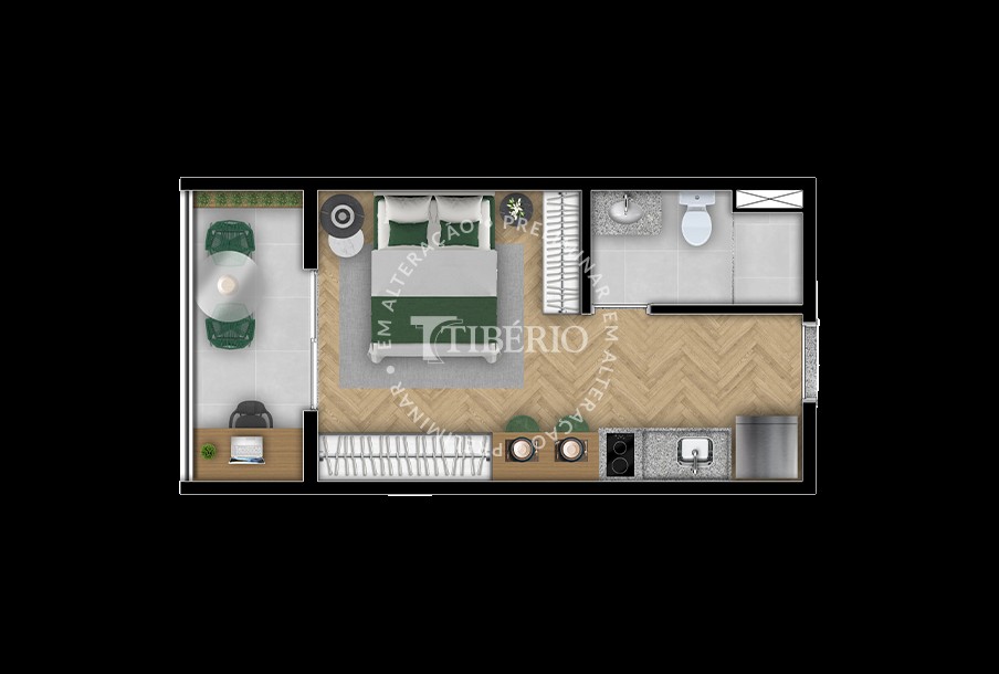 Apartamento à venda com 1 quarto, 33m² - Foto 5