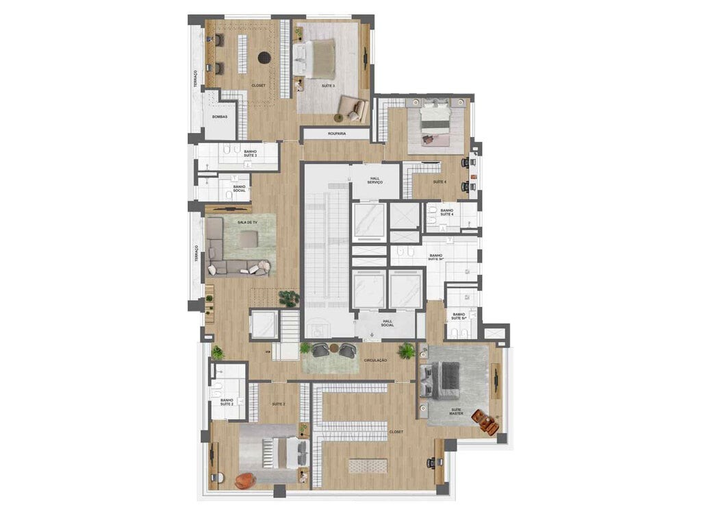 Apartamento à venda com 4 quartos, 375m² - Foto 16