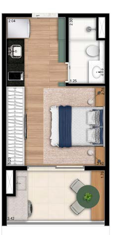 Apartamento à venda com 1 quarto, 37m² - Foto 25