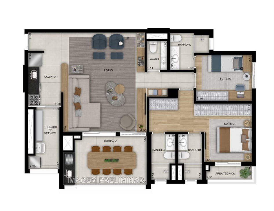 Apartamento, 3 quartos, 103 m² - Foto 33