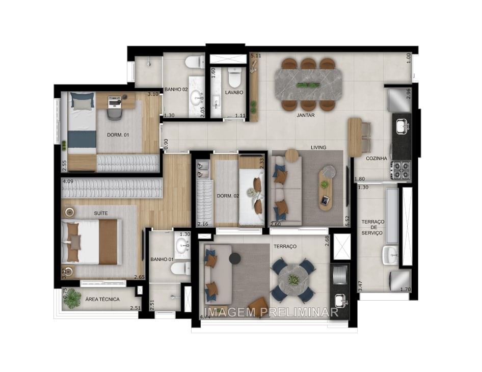 Apartamento, 3 quartos, 103 m² - Foto 30