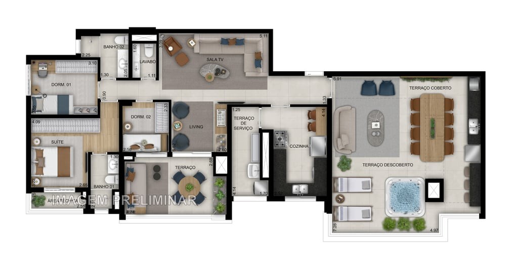 Apartamento, 3 quartos, 103 m² - Foto 34