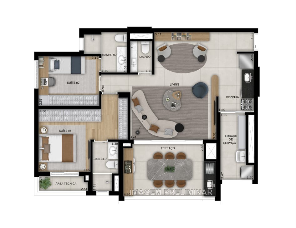 Apartamento, 3 quartos, 103 m² - Foto 31