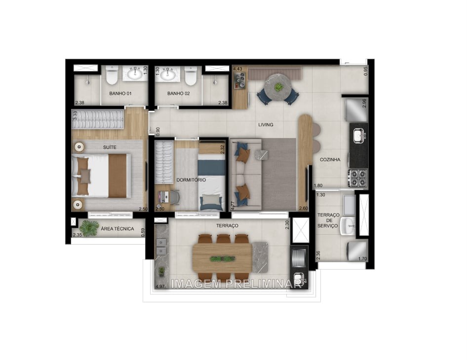 Apartamento, 3 quartos, 103 m² - Foto 29