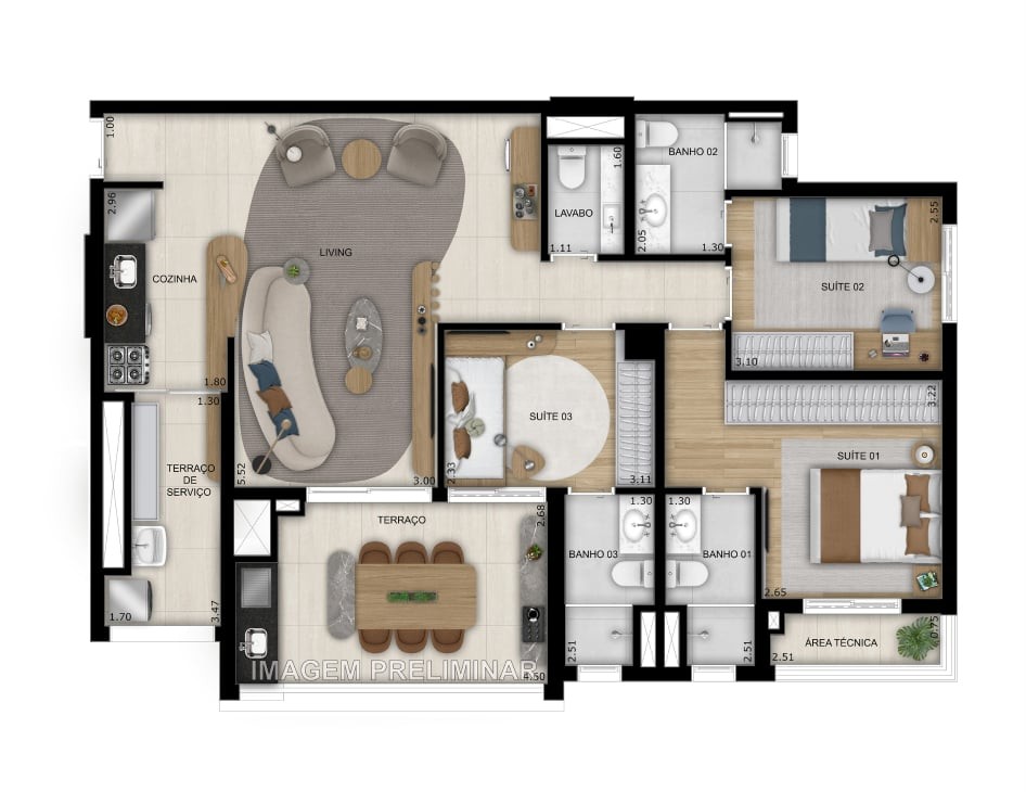 Apartamento, 3 quartos, 103 m² - Foto 32